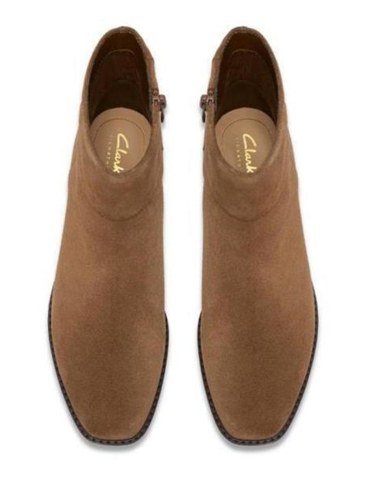 Top Leder Damen Stiefeletten Braune