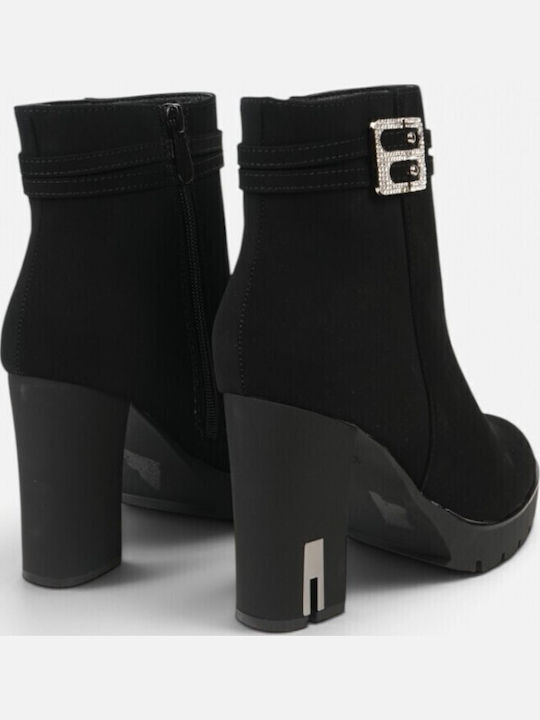 Suede Women's Ankle Boots Black