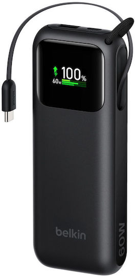 Belkin UltraCharge Power Bank 11000mAh 60W mit 2 USB-C Ausgangsanschlüsse Schwarz