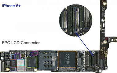 Digitizer Fpc Connector Iphone 5c J4 42 Pin