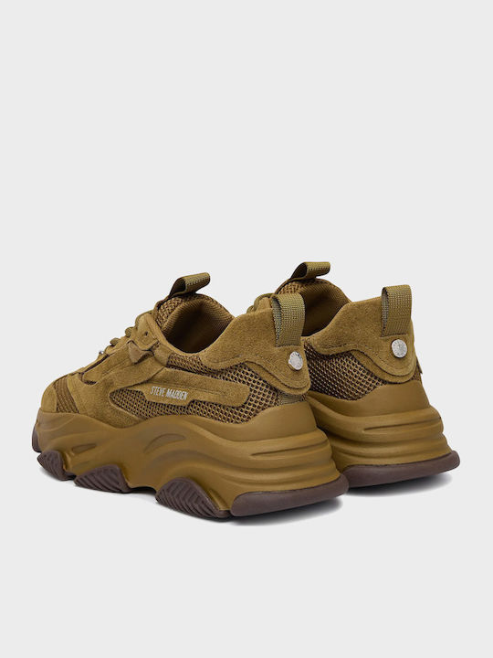 Possession-e Women's Chunky Sneakers Khaki