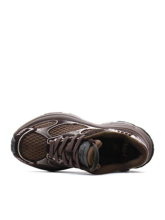 Women's Chunky Sneakers Brown-Beige