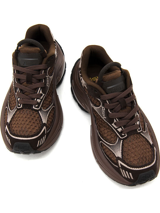 Women's Chunky Sneakers Brown-Beige
