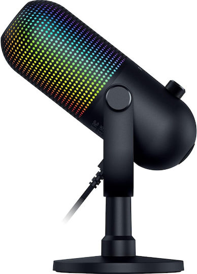 Razer Seiren V3 Chroma Microfon Condensator DSP pe 32 de biți de birou pentru Vocale