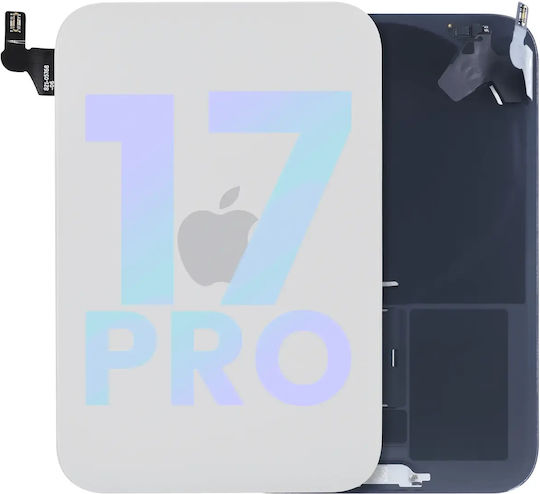 Sticlă Spate Cu Magnet Magsafe Nfc Și Lanternă Flex Iphone 17 Pro Original Argintiu