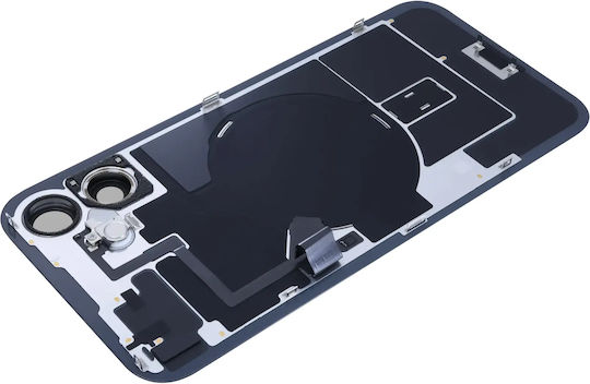 Sticlă Spate Cu Magnet Magsafe Nfc Și Lanternă Flex iPhone 16 Plus Original Oem Negru
