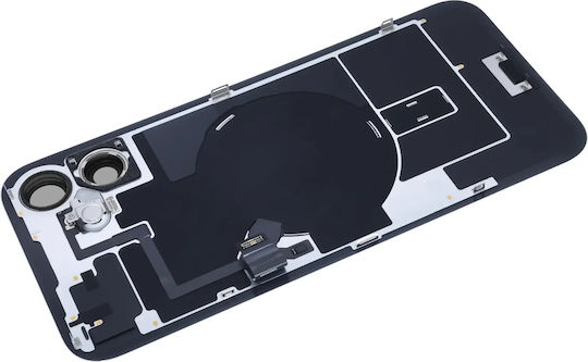 Sticlă Spate Cu Magneți Magsafe Și Nfc Și Flex Lanterna iPhone 16 Plus Original Alb