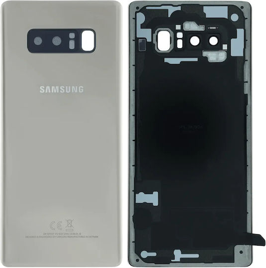 Geam Spate Lentilă Cameră Samsung Galaxy Note 8 Pachet Service Auriu