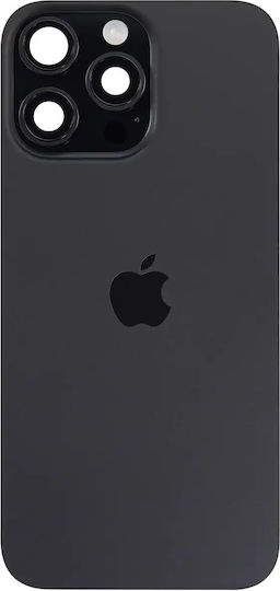 Задно Стъкло С Magsafe Магнит И Nfc И Фенерче Флекс iPhone 16 Pro Max Сервизен Пак Черен Титан