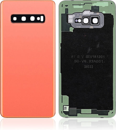 Back Cover Glass Camera Lens Samsung Galaxy S10 Service Pack Flamingo Pink