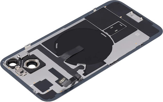 Back Glass W Magsafe Magnet & Nfc & Flashlight Flex Iphone 15 Plus Service Pack Black