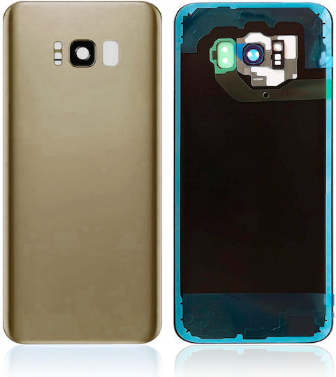 Задно Стъкло Капак Обектив За Камера Samsung Galaxy S8 Plus Без Лого Следпазарен Златист Клен