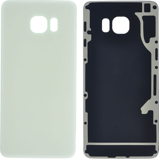 Back Cover Glass Samsung Galaxy S6 Edge Plus No Logo Aftermarket Plus White Pearl