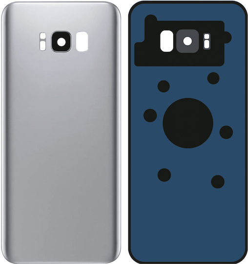 Back Cover Glass Camera Lens Samsung Galaxy S8 Service Pack Arctic Silver