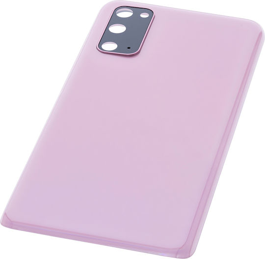 Geam Spate Carcasă Lentilă Cameră Samsung Galaxy S20 5g Pachet Service Roz Nori