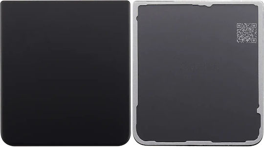 Bottom Back Cover Glass Samsung Galaxy Z Flip 3 5g Aftermarket Plus Phantom Black