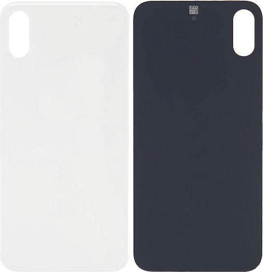 Rückseitiges Glasabdeckung Für Iphone Xs Kein Logo Silber