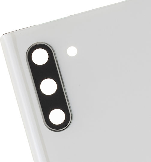 Back Cover Glass Camera Lens Samsung Galaxy Note 10 Service Pack Aura White