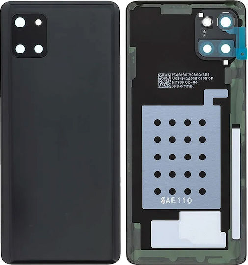 Rückseitiges Glas Kameralinse Samsung Galaxy Note 10 Lite Service Pack Aura Schwarz
