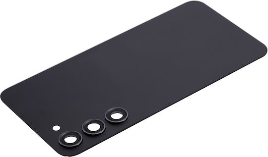 Back Cover Glas Kameraobjektiv Samsung Galaxy S23 Plus 5G Kein Logo Aftermarket Plus Phantom Schwarz