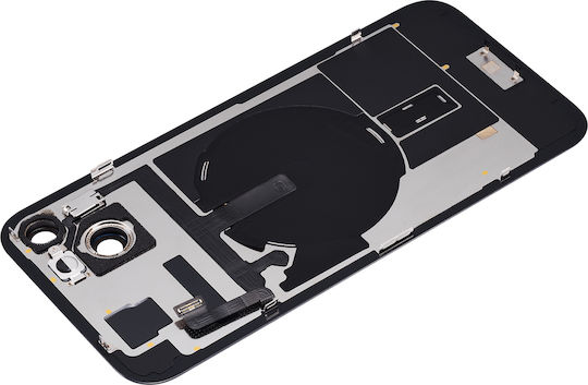 Rückglas W Magsafe Magnet Nfc und Taschenlampen Flex iPhone 15 Plus Kein Logo Aftermarket Rosa