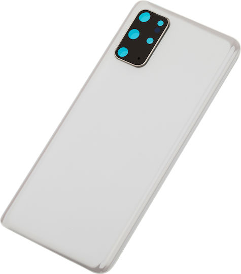 Rückseitiges Glas Kameraobjektiv Samsung Galaxy S20 Plus 5G Kein Logo Aftermarket Plus Cloud Weiß