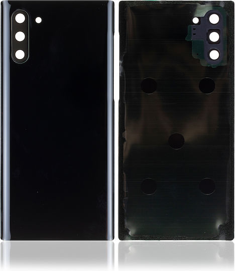 Back Cover Glass Camera Lens Samsung Galaxy Note 10 No Logo Aftermarket Plus Aura Black