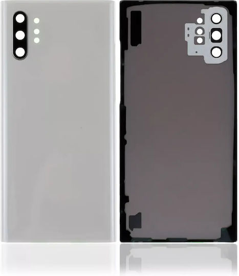 Back Cover Glass Camera Lens Samsung Galaxy Note 10 Plus 5g Service Pack Aura White