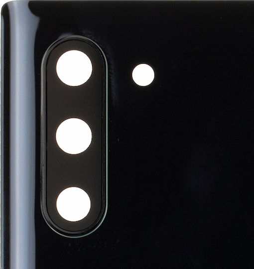 Back Cover Glass Camera Lens Samsung Galaxy Note 10 No Logo Aftermarket Plus Aura Black