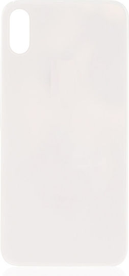 Back Cover Glass Iphone X No Logo Silver
