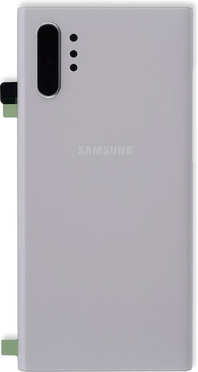 Back Cover Glass Camera Lens Samsung Galaxy Note 10 Plus 5g Service Pack Aura White