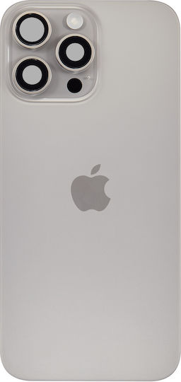 Back Glass W Magsafe Magnet & Nfc & Flashlight Flex Iphone 16 Pro Max Service Pack Natural Titanium