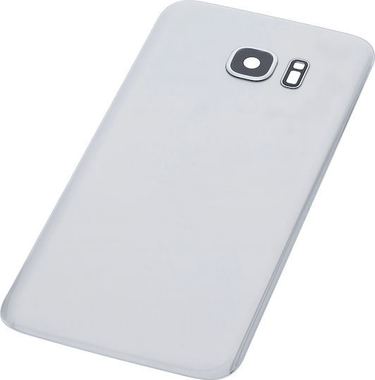 Back Cover Glass Kameraobjektiv Samsung Galaxy S7 Edge Kein Logo Aftermarket Plus Silber