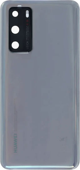 Back Cover Glass Huawei P40 2020 Service Pack Ice White