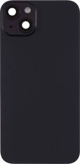 Back Glass W Magsafe Magnet & Nfc & Flashlight Flex iPhone 15 Plus Kein Logo Aftermarket Schwarzes