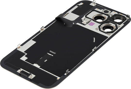 Задно Стъкло С Магнит Magsafe И Nfc И Фенер Гъвкав Кабел За Iphone 16 Pro Без Лого Следпазарен Пустинен Титаний