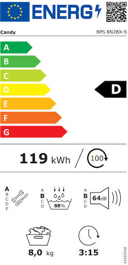 Candy ProDry 550 Tumble Dryer 8kg with Heat Pump