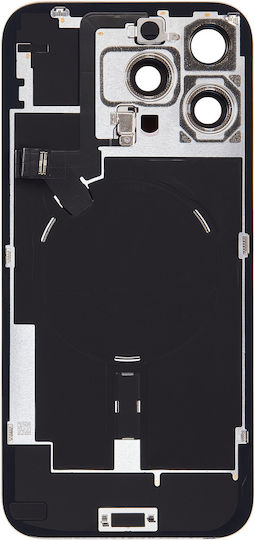 Rückglas W Magsafe Magnet & Nfc & Taschenlampe Flex iPhone 16 Pro Max Service Pack Desert Titanium