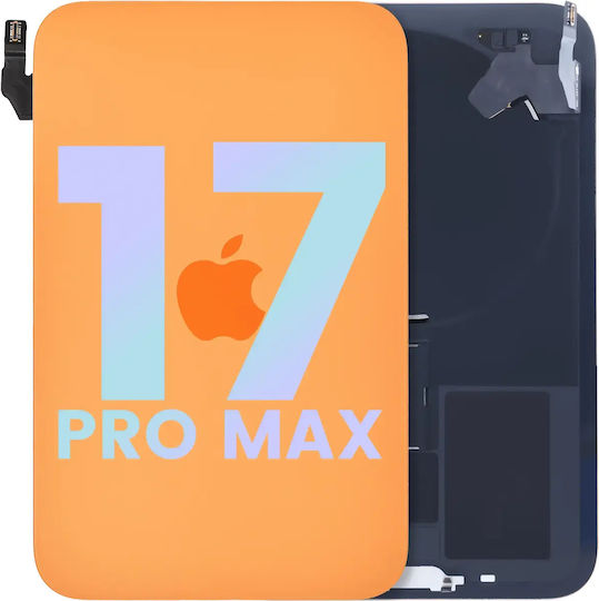 Back Glass W Magsafe Magnet & Nfc & Flashlight Flex Iphone 17 Pro Max Genuine Oem Cosmic Orange