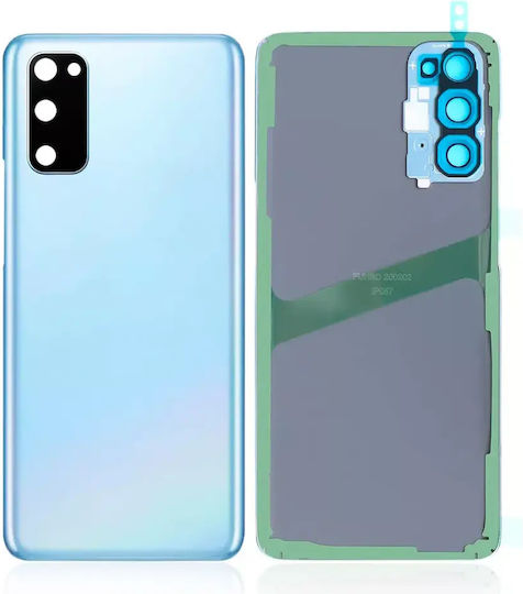 Capac Spate Sticlă Lentilă Cameră Samsung Galaxy S20 Pachet Service Albastru Cer