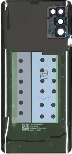 Geam Spate Capac Lentilă Cameră Samsung Galaxy A41 A415 2020 Pachet Service Prism Crush Negru