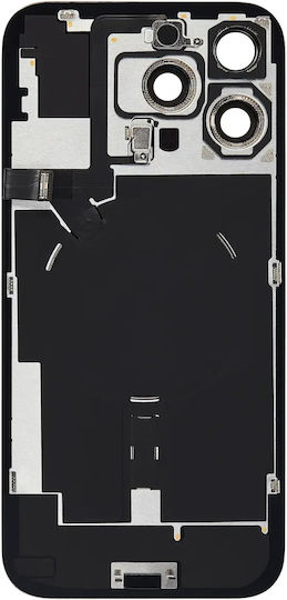 Rückglas W Magsafe Magnet & Nfc & Taschenlampe Flex iPhone 16 Pro Max Kein Logo Aftermarket Wüsten Titanium