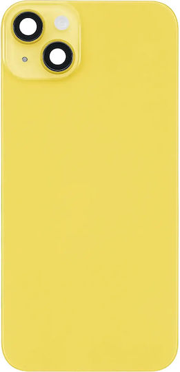 Back Glass W Magsafe Magnet Iphone 14 Plus Aftermarket Yellow No Logo