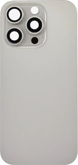 Rückglas W Magsafe Magnet iPhone 16 Pro Kein Logo Aftermarket Natürlicher Titan