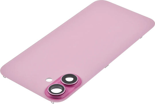 Back Glass W Magsafe Magnet Iphone 16 Plus No Logo Aftermarket Pink
