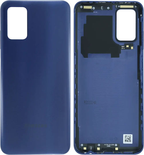 Заден Капак Samsung Galaxy A03s A037 2021 Сервизен Пакет Син