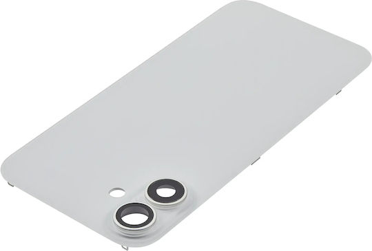 Back Glass W Magsafe Magnet Iphone 16 Plus No Logo Aftermarket White