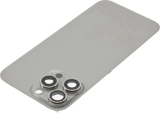 Back Glass W Magsafe Magnet Iphone 16 Pro Max No Logo Aftermarket Natural Titanium
