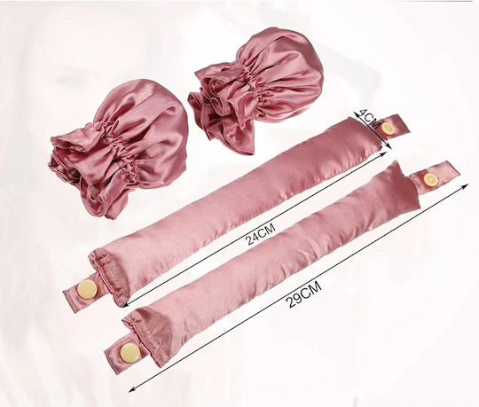 Hair Curling Accessory Flippy Heat-free Polyester Manual Twist Style 29 X 4 Cm Pink