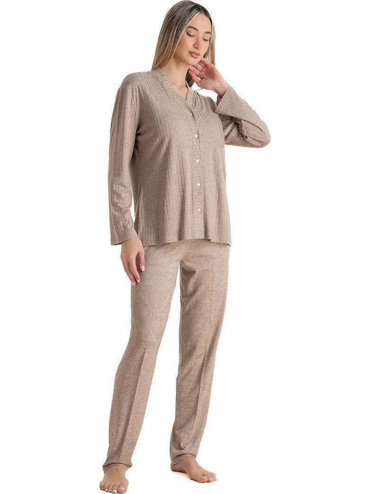 Relax Anatomic Relax Anatomic Damen Schlafanzug Set Beige Relax Anatomic Relax Anatomic Damen Schlafanzug Set Beige